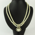 Elegant Pearl Nacklace with Pearl Pendant