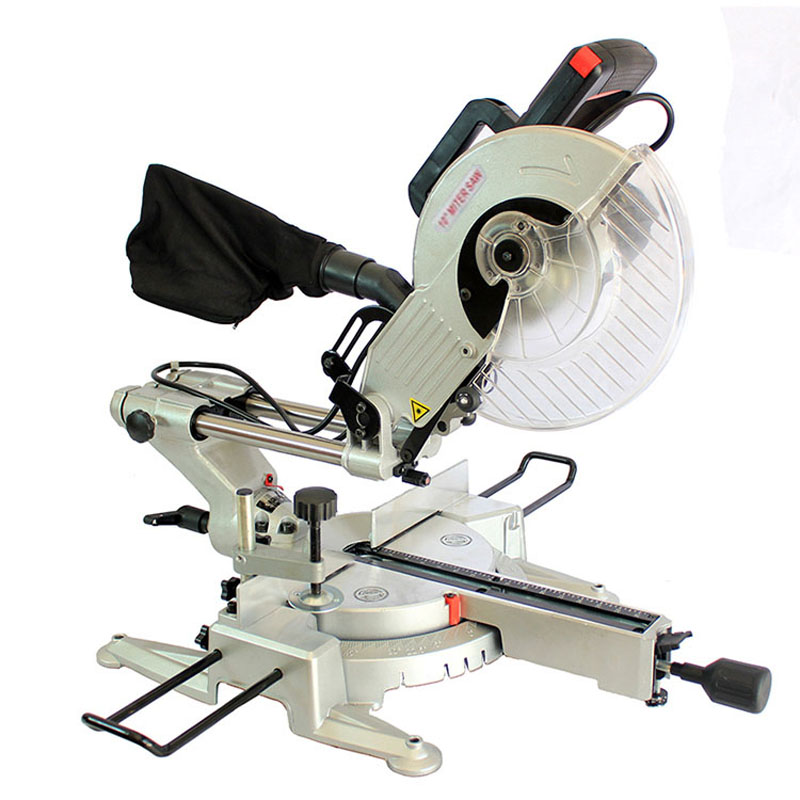 10 inch miter saw double slide bar saw with laser positioning