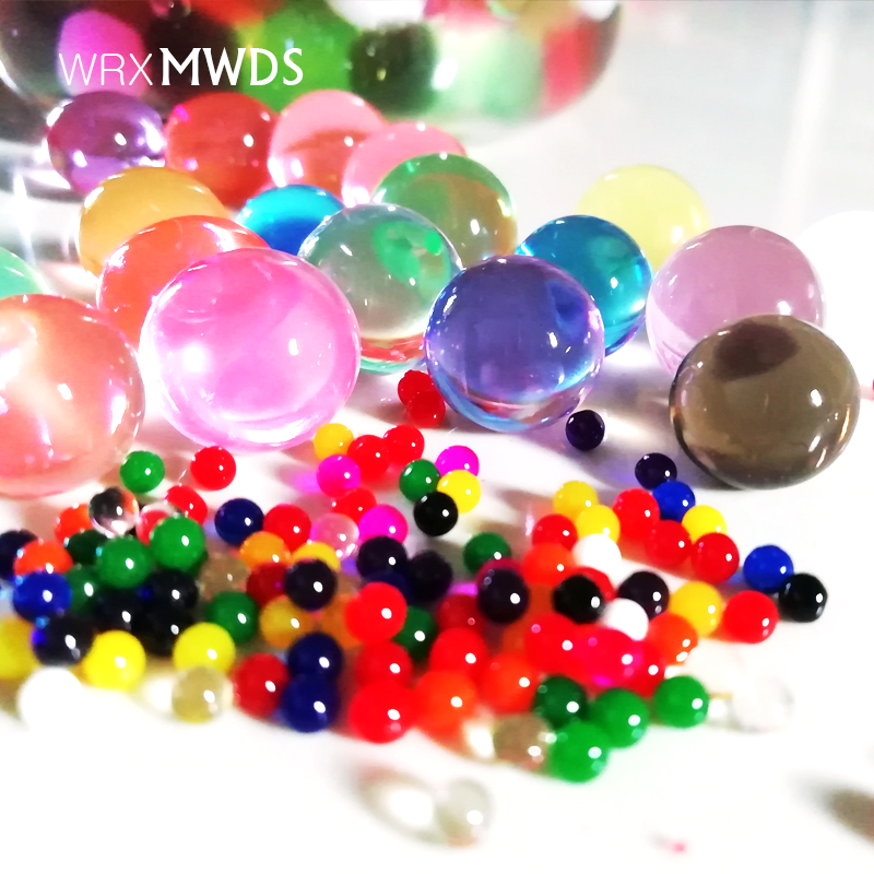 80000pcs/bag Crystal Soil Hydrogel Balls Water Beads Orbiz Growing Gel Polymer 12 colorful Flower/Wedding/Home Decoration