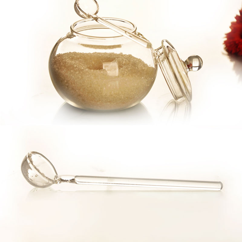 250ml Glass Jar Candy Spice Household Sugar Bowl cuencos de vidrio Saleros De Cocina Transparent Crystal Jar Sugar Bowl Sugar