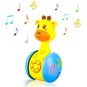 Baby Rattles Mobiles Giraffe Tumbler Toddler Toys for Children Kids Handle Educational Musical Dolls Bed Bells Stroller Cartoon