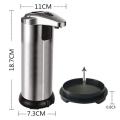 250ml Intelligent Automatic Liquid Soap Dispenser IR Sensor Stainless Steel Hand Washing Device For Kitchen Bathroom Waterproof