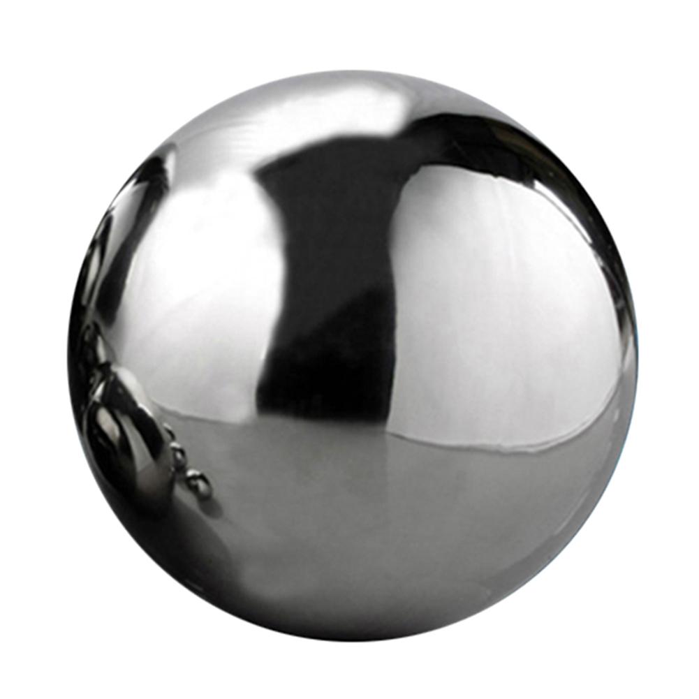 12cm 304 Stainless Steel Ball High Gloss Sphere Mirror Hollow Ball for Home Garden Decoration Supplies Ornament