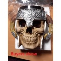 Stainless Steel Skull Mug Viking Drinking Cup Skeleton Resin Beer Stein Tankard Coffee Mug Tea Cup Halloween Bar Drinkware Gift
