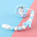 Baby teether silicone milk bottle teether Nipple clip anti-drop chain milk bottle teether baby toys For Pacifier BPA Free