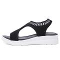 Women Summer Sandals Slip-on Flat Ladies Sandals Comfy Wedge Female Shoes Fashion Breathable Girls Sandals WJ043