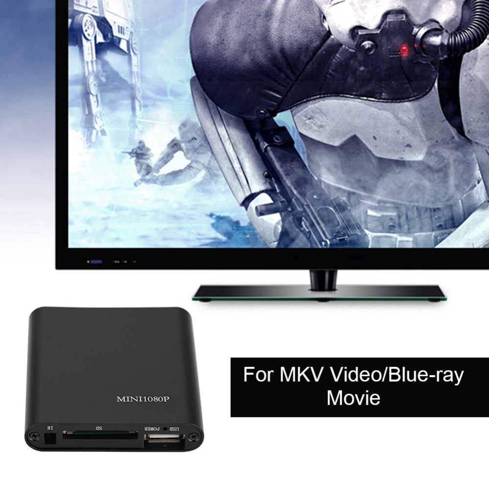 Mini Full HD Usb External Hdd Player Media Player Stereo Sound & 1080P Video HDMI/AV Output Media Player Center