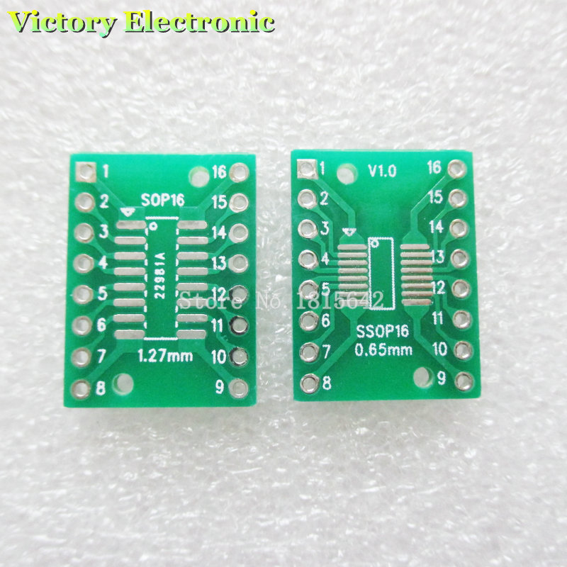 20PCS/lot TSSOP16 SSOP16 MSOP16 SO16 SOP16 SOIC16 turn DIP16 1.27MM / 0.65MM IC adapter Socket / Adapter plate / PCB Wholesale