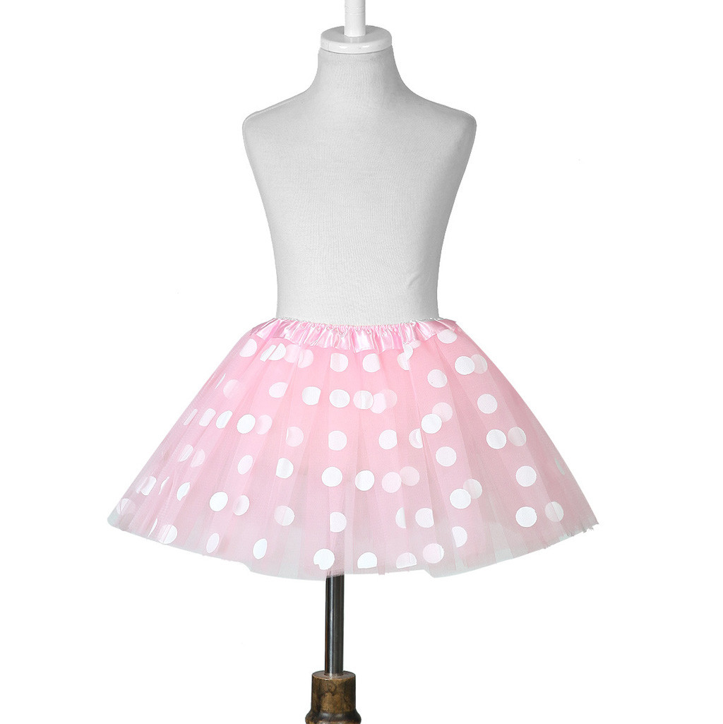 Lovely Toddler Kid Clothing Girls Baby Polka Dot Tutu Skirt Tulle Ballet Fluffy Skirt Soft Outfits Costume vetement enfant fille