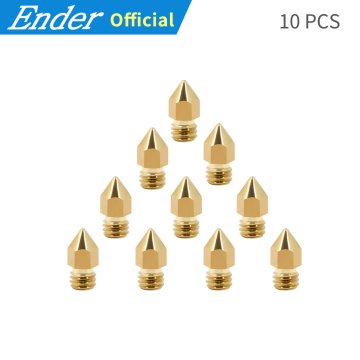 10pcs/Lots 3d Printer Nozzles 0.2/0.3/0.4/0.5/0.6mm/0.8/1.2MM Option Extruder Print Head Nozzle 3D Printer Part For 1.75MM