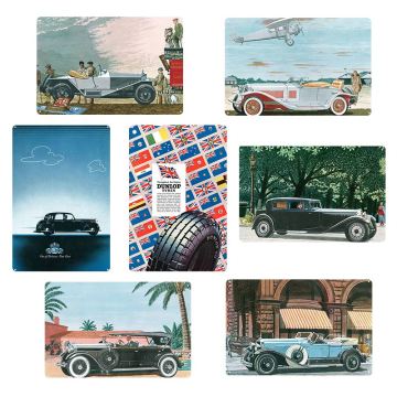 Old Magazines Car Metal Signs Art Painting Billboard Decorative Tin Plates Vintage Wall Home Bar Garage Decor Iron Painting