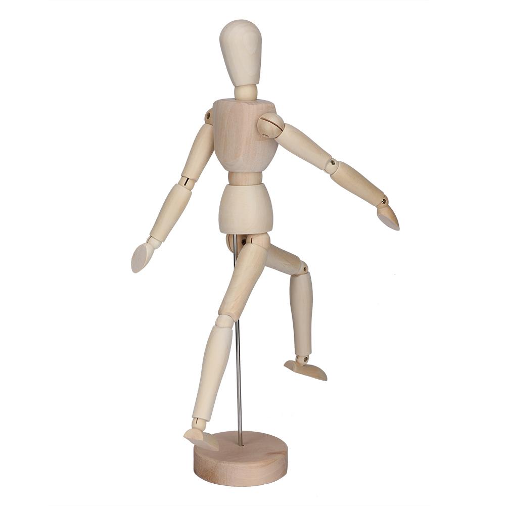 New mannequin Wood Artist Drawing Manikin Articulated Mannequin With Base And Flexible Body mannequin