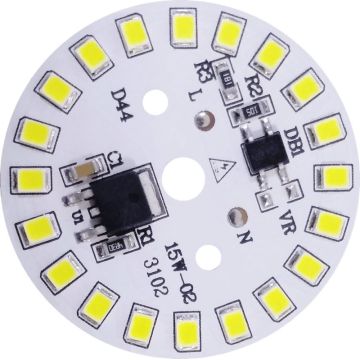 LEDstrip PCB and electronic components assembly