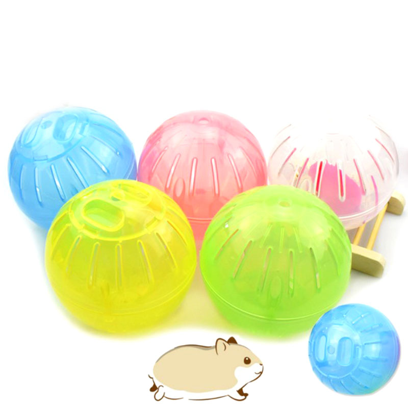 2020 Small Pet Running Ball Toy Accessories New Pet Rodent Mice Jogging Hamster Gerbil Rat Toy Plastic Exercise Ball