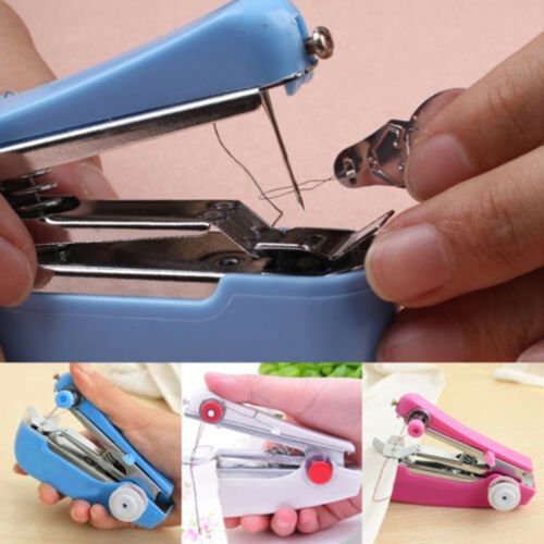 Hot Sale Mini Portable Smart Electric Tailor Stitch Handheld Sewing Machine Home Travel Color Random