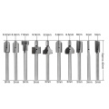 10pcs 1/8 Inch Wood Cutter Milling HSS Woodworking Router Bits For Dremel Rotary Tool Engraving Machine Milling Groove