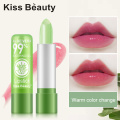 1PCS Lip Balm Aloe Vera Natural Lipbalm Temperature Changed Color Lipstick Long Lasting Nourish Lips Care Makeup TSLM2