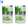 Foil chia seed packaging bags with clear window