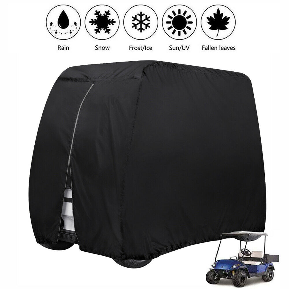 4 Passengers Golf Cart Cover 210D Oxford Waterproof Club Car Roof Enclosure Rain Cover Golf Accessories #D