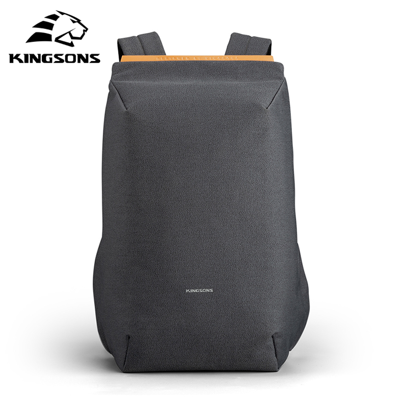 Kingsons Multifunction USB charging Men 15inch Laptop Backpacks For Teenager Fashion Male Mochila Travel backpack anti thief