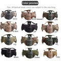 A Cosplay Scary Skull Half Face Mask Skeleton Lightweight Folding Breathable Mouth Protector Halloween Props Motorcycle Mask