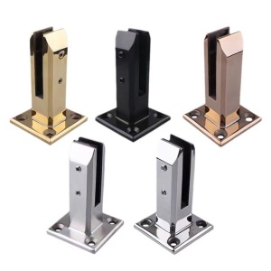 stainless steel glass spigot 160-200mm square spigot