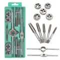Tap and Die Set 12/20/40pcs Tapping Drill Metric/Imperial Hand Tapping Tools For Metalworking Screw Thread Tap Die