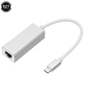 External USB C Type C Ethernet Adapter Network Card RJ45 Lan Converter Connector for MacBook Windows 7/8/10 Laptop 10/100Mbps