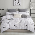 Simple Nordic Heart Duvet Cover 220x240 Pink Quilt Cover Bedding Set Bed Sheet King Size Single Double Queen 4pcs Bed Linens