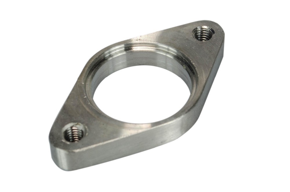 FREE SHIPPING - STAINLESS STEEL WASTEGATE DUMP PIPE 2 BOLT FLANGE WITH THREAD 38MM TURBOCHARGER JR4831
