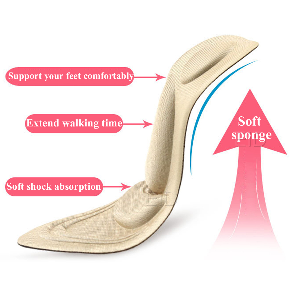 EiD 5D Orthotic Insoles Flat Feet Arch Support Cushion Plantillas Fascitis Insoles For Feet Man Women Orthopedic Pad Memory Foam