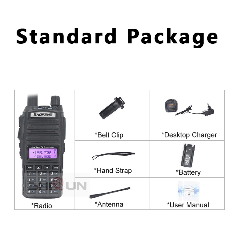 UV-82 Ham Radio 10KM 8W BaoFeng Dual PTT 136-174mHz 400-420Mhz UV 82 Walkie Talkie 10 KM UV82 Optional Microphone Sp UV-9R UV-5R