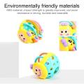 Baby Rattle Toys Soft Rubber Juguetes Hand Knock Cartoon Shake Bell Rattles Ball Newborn Intelligent Educational Toys Gifts 1PCS