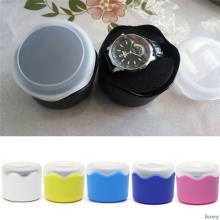 1PC Candy Color Wristwatch Storage Case Plastic Single Watch Box Case with Sponge