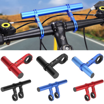 20CM Carbon Tube Bicycle Handlebar Extender Mount Mountain MTB Bike Cycling Headlight Bracket Lamp Flashlight Holder Accessorie