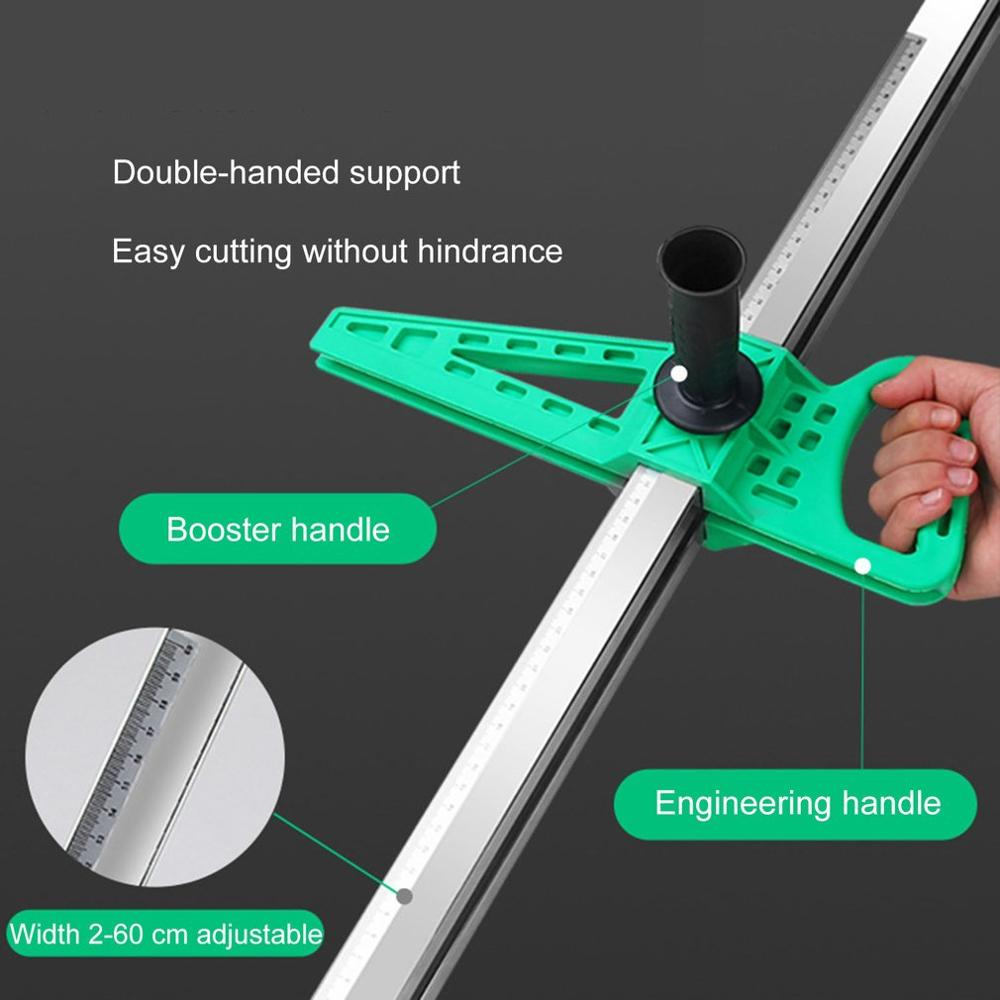 Manual Gypsum Board Cutting Artifact Roller Type Hand Push Drywall Cutting Tool Stainless Steel Woodworking Cutting Board Tools