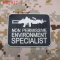 NON PERMISSIVE ENVIRONMENT SPECIALIST Tactical morale 3D PVC patch