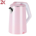 ZK Electric Kettle Fast Hot boiling Stainless Water Kettle Teapot Anti-Overheat 1500W Pink Water Boiler