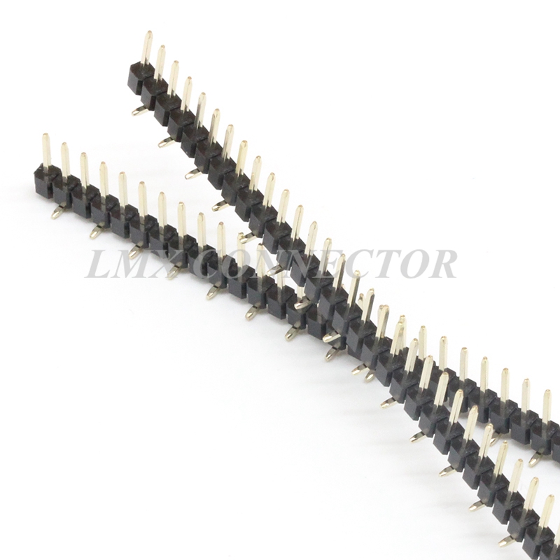 20PCS 2.54mm Male Pin Header Connector 1x40P Single Row SMT SMD Copper Gold Plated
