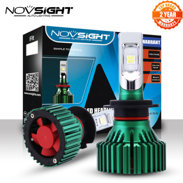 NOVSIGHT H7 LED Headlights Bulbs 60W 16000LM Driving Fog Car Lights Single Beam Fog Lamps 6500K D45
