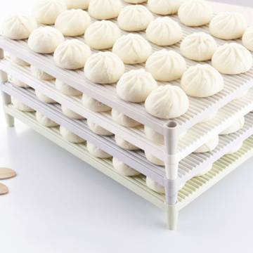 Kitchen Storage Tray Multifunctional No-Stick Dumpling Buns Pastry Holder Rack Dinnerware Drain Pallet Kitchen Gadgets cuisine