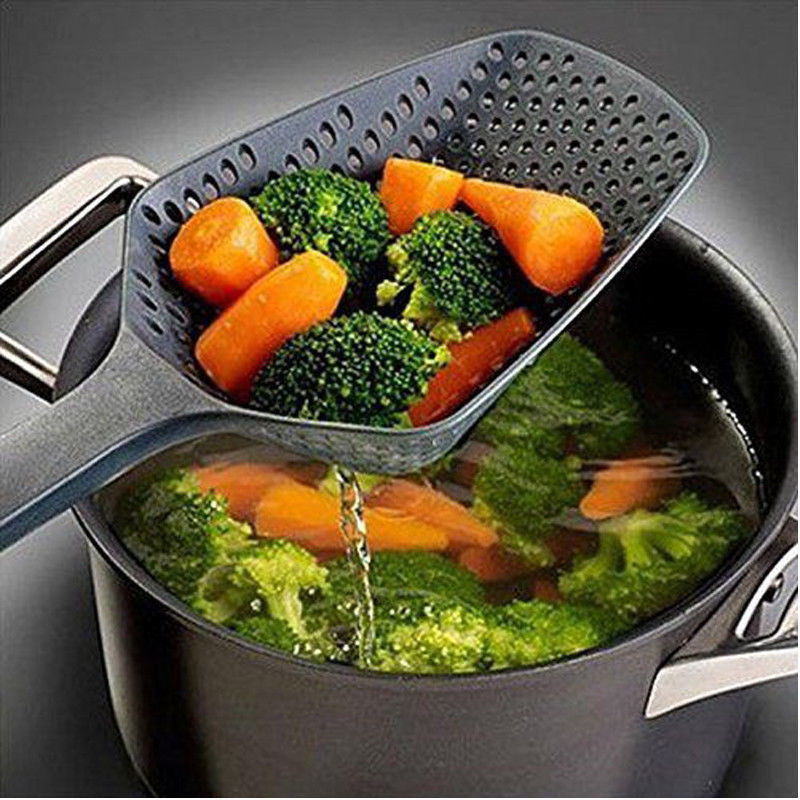 AA New Creative Colanders Strainers Nylon Scoop Colander Pasta Heat Resistant Strainer Kitchen Foods Gadgets Accessory Helpers