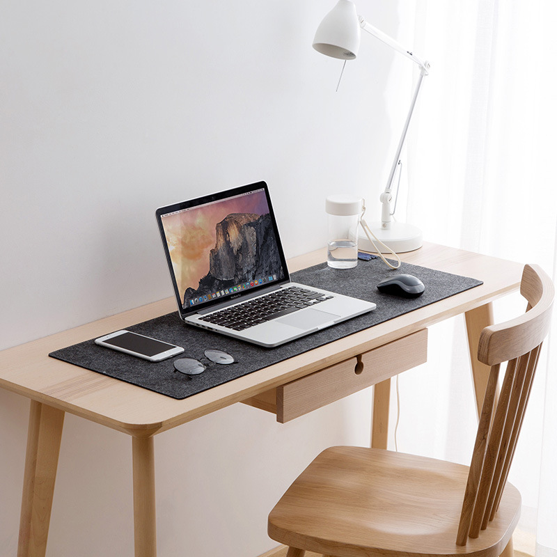 88*330cm Office Computer Desk Mat Table Keyboard Mouse Pad Wool Felt Laptop Cushion Desk Non-slip Mat Gamer Mousepad Mat