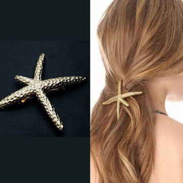 Hot Sale Fashion Women Beach Coral Starfish Hair Clip Barrette Hair Pin Bobby Pin Headwear Hair Accessories Free Shipping