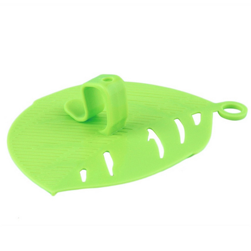 New 2020 Durable Clean Rice Wash Sieve Leaf Shape Beans Peas Cleaning Gadget Plastic Kitchen Clips Tools 14.5*10.2cm