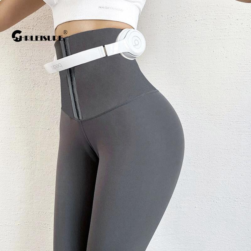 CHRLEISURE High Waist Yoga Pants Push Up Gym Fitness Sport Leggings Women Winter Tights Sexy Slim Compression Sportswear Thicken