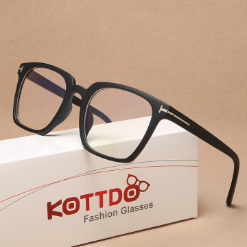 KOTTDO Classic Anti-blue Light Computer Eye Glasses Frames for Men Vintage Square Plastic Glasses Frame Women 2020
