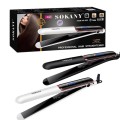 up to 750℉ smooth ceramic hair straightener professional flat iron straightening hairdressing tool LCD digital reminder 100-240v