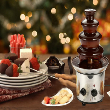 Four floors DIY Chocolate fountain waterfall Automatic melting tower Party event