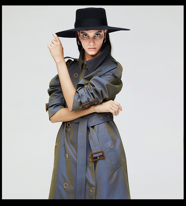 Casual Women Long Trench Coat